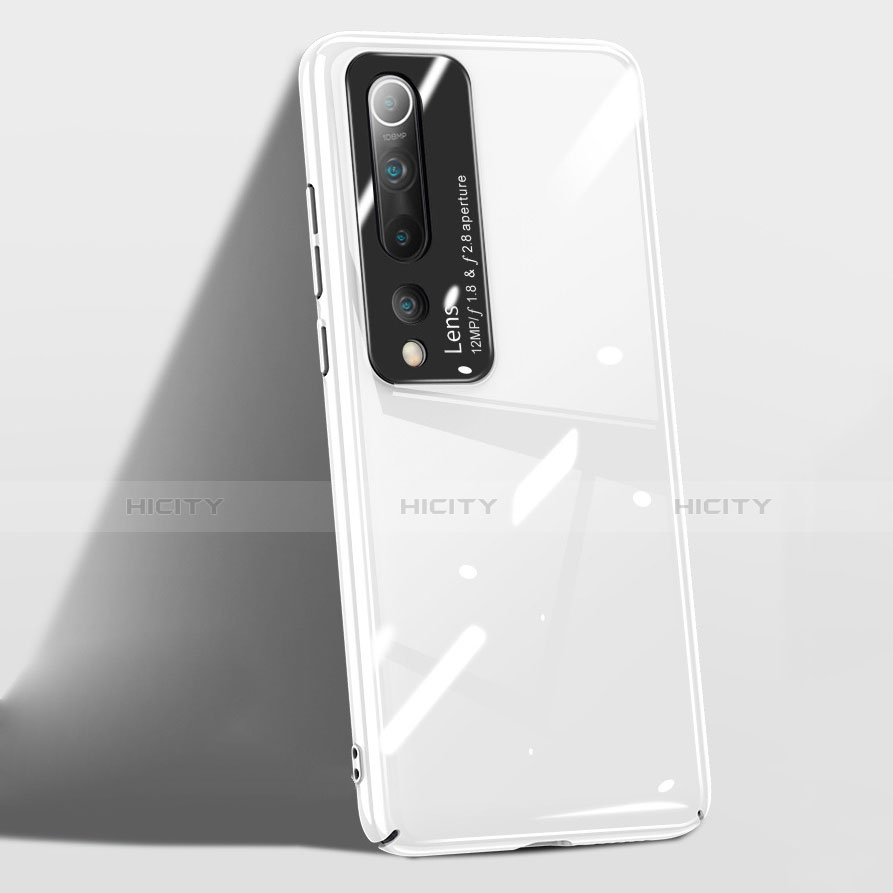 Coque Plastique Rigide Etui Housse Mat T01 pour Xiaomi Mi 10 Blanc Plus