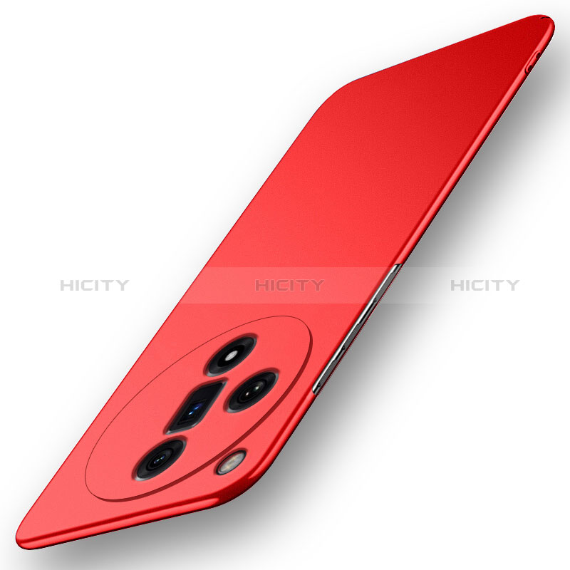 Coque Plastique Rigide Etui Housse Mat YK3 pour Oppo Find X7 Ultra 5G Rouge Plus