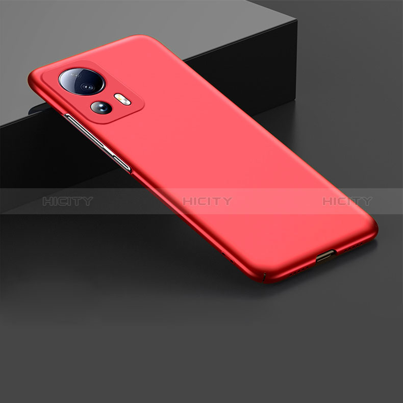 Coque Plastique Rigide Etui Housse Mat YK3 pour Xiaomi Mi 13 Lite 5G Rouge Plus