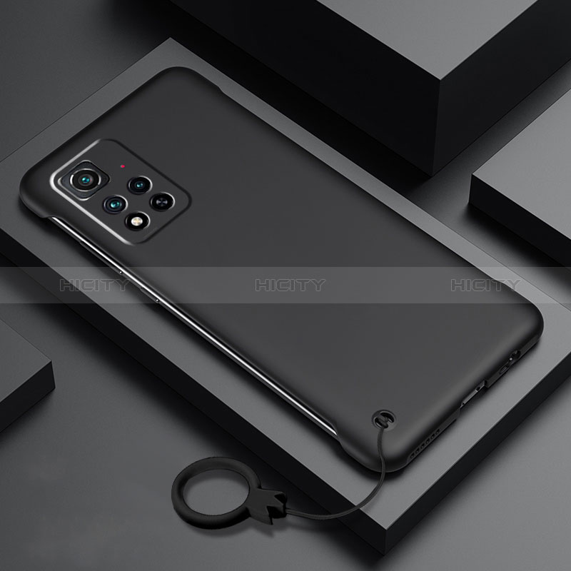 Coque Plastique Rigide Etui Housse Mat YK5 pour Xiaomi Redmi Note 11 Pro+ Plus 5G Noir Plus