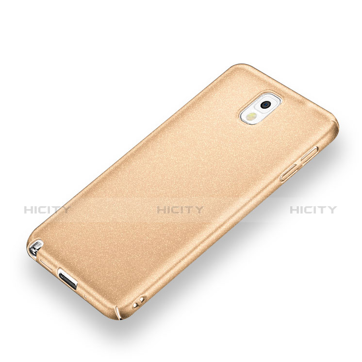 Coque Plastique Rigide Etui Sables Mouvants pour Samsung Galaxy Note 3 N9000 Or Plus