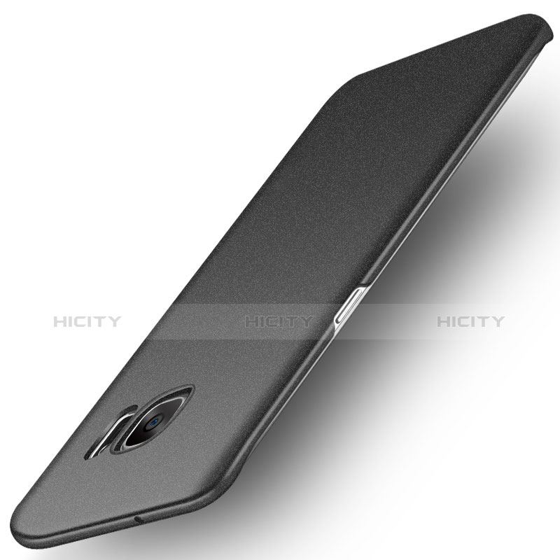Coque Plastique Rigide Etui Sables Mouvants pour Samsung Galaxy S7 Edge G935F Noir Plus