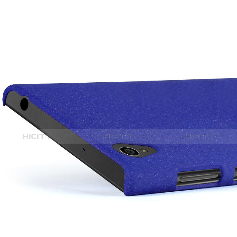 Coque Plastique Rigide Etui Sables Mouvants pour Sony Xperia L1 Bleu Plus