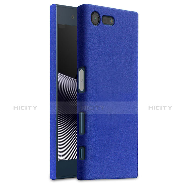 Coque Plastique Rigide Etui Sables Mouvants pour Sony Xperia X Compact Bleu Plus