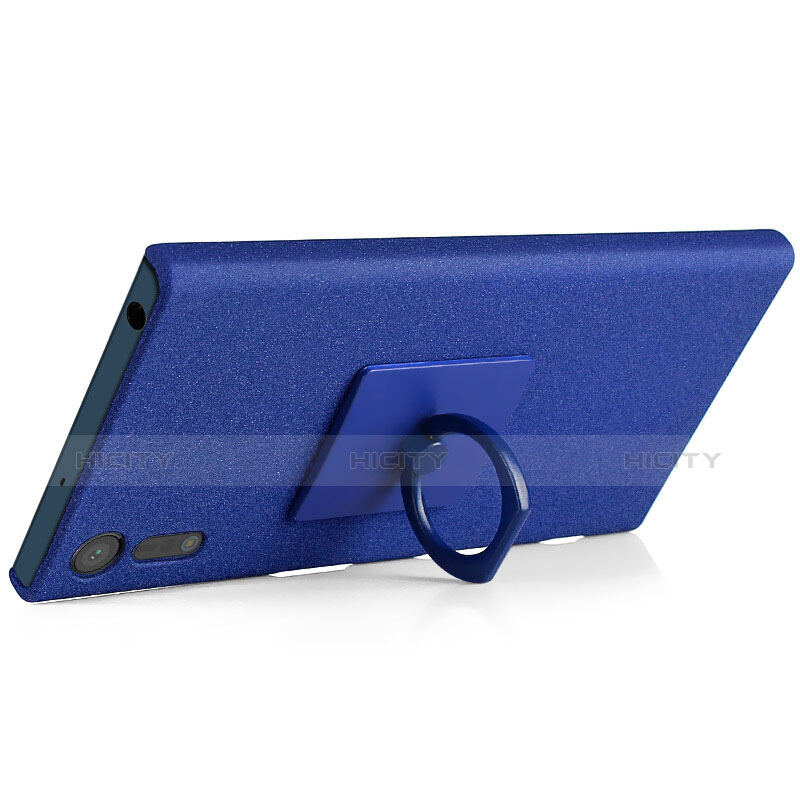 Coque Plastique Rigide Etui Sables Mouvants pour Sony Xperia XZ Bleu Plus