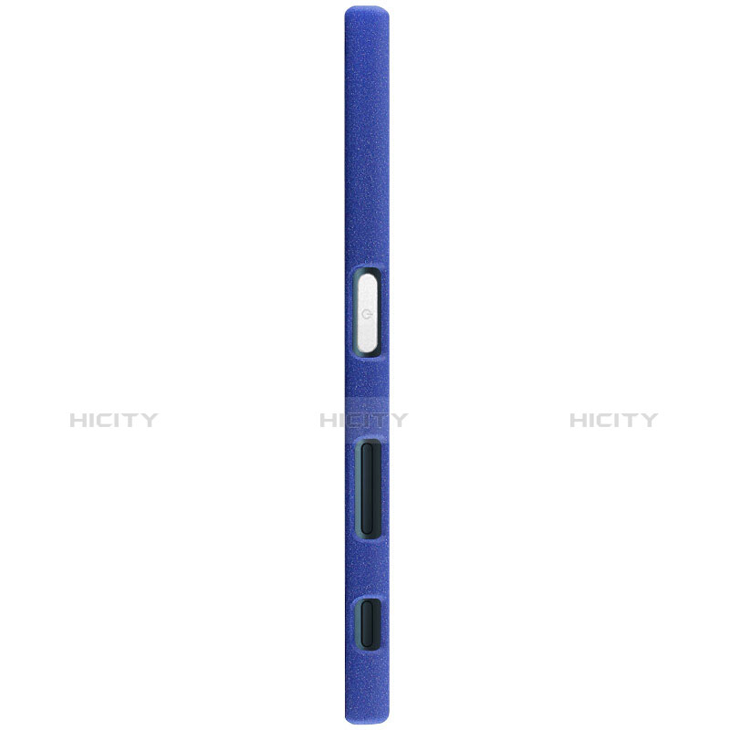 Coque Plastique Rigide Etui Sables Mouvants pour Sony Xperia XZ Bleu Plus