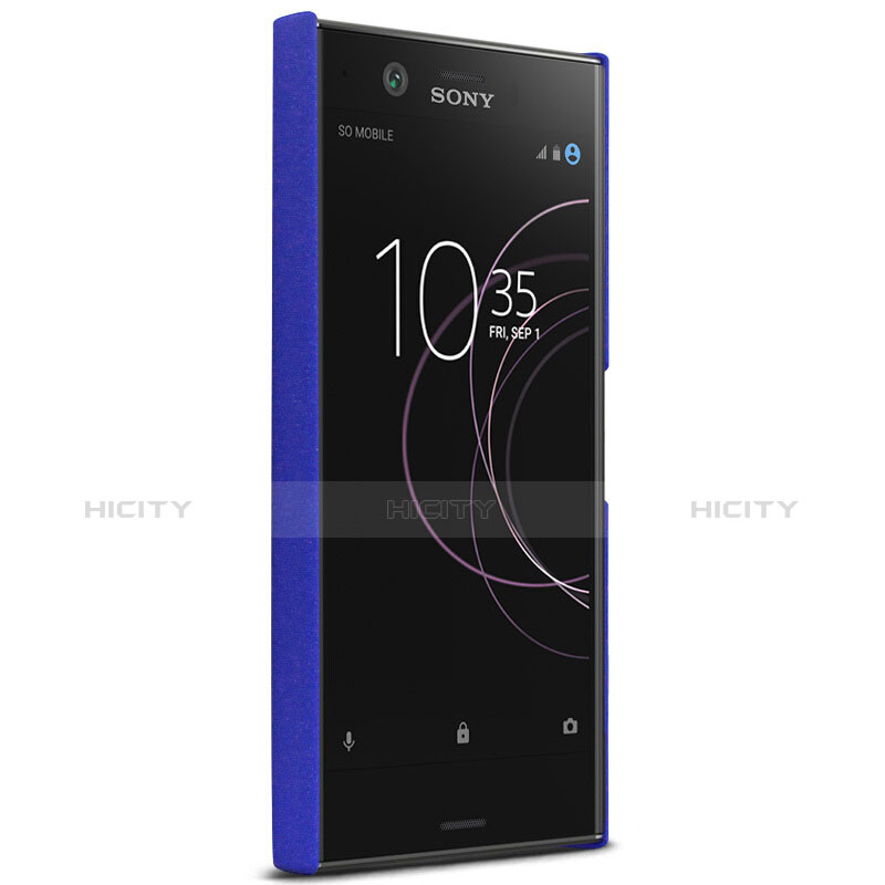 Coque Plastique Rigide Etui Sables Mouvants pour Sony Xperia XZ1 Compact Bleu Plus