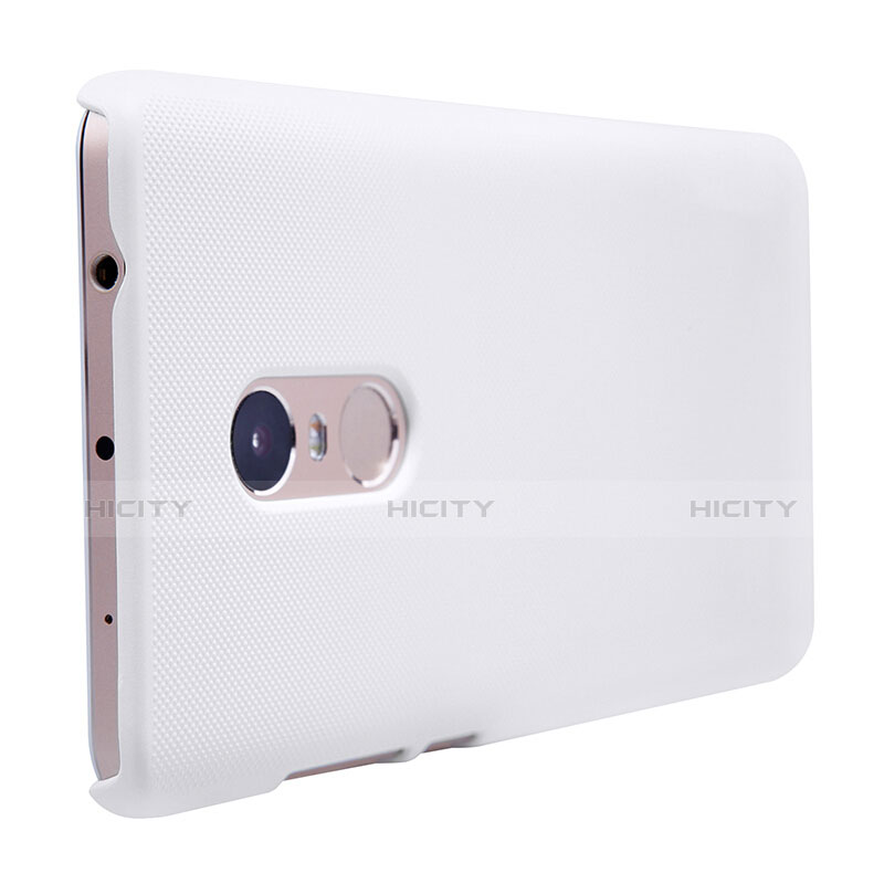 Coque Plastique Rigide Mailles Filet pour Xiaomi Redmi Note 4X High Edition Blanc Plus