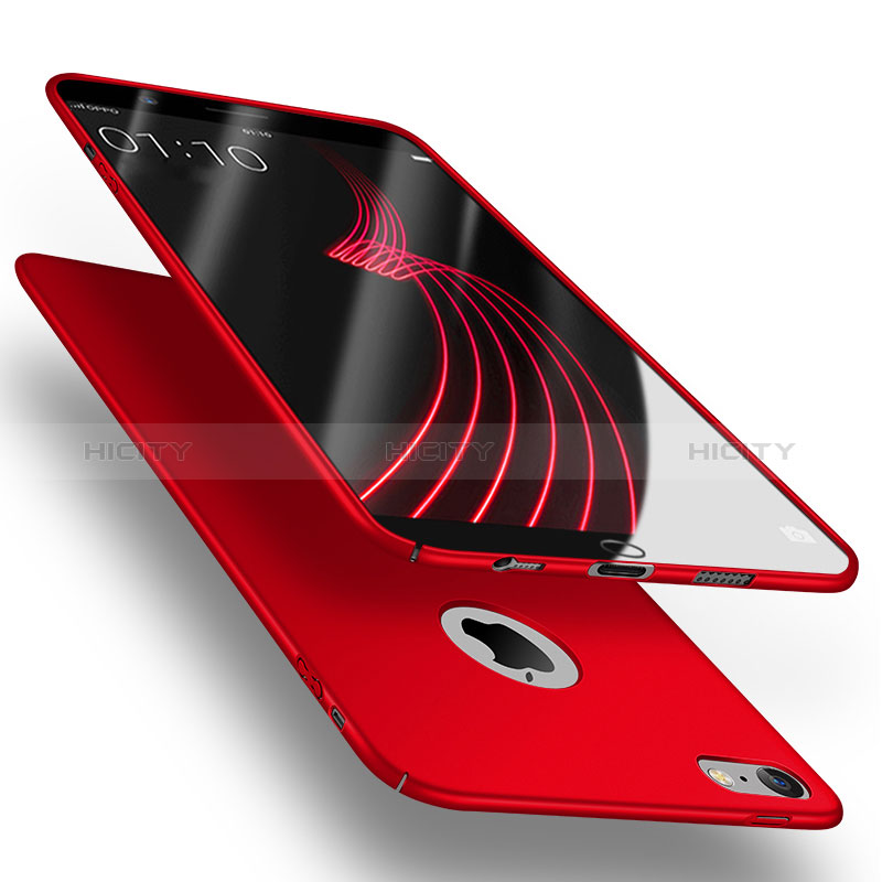 Coque Plastique Rigide Mat avec Support Bague Anneau A01 pour Apple iPhone 5 Rouge Plus