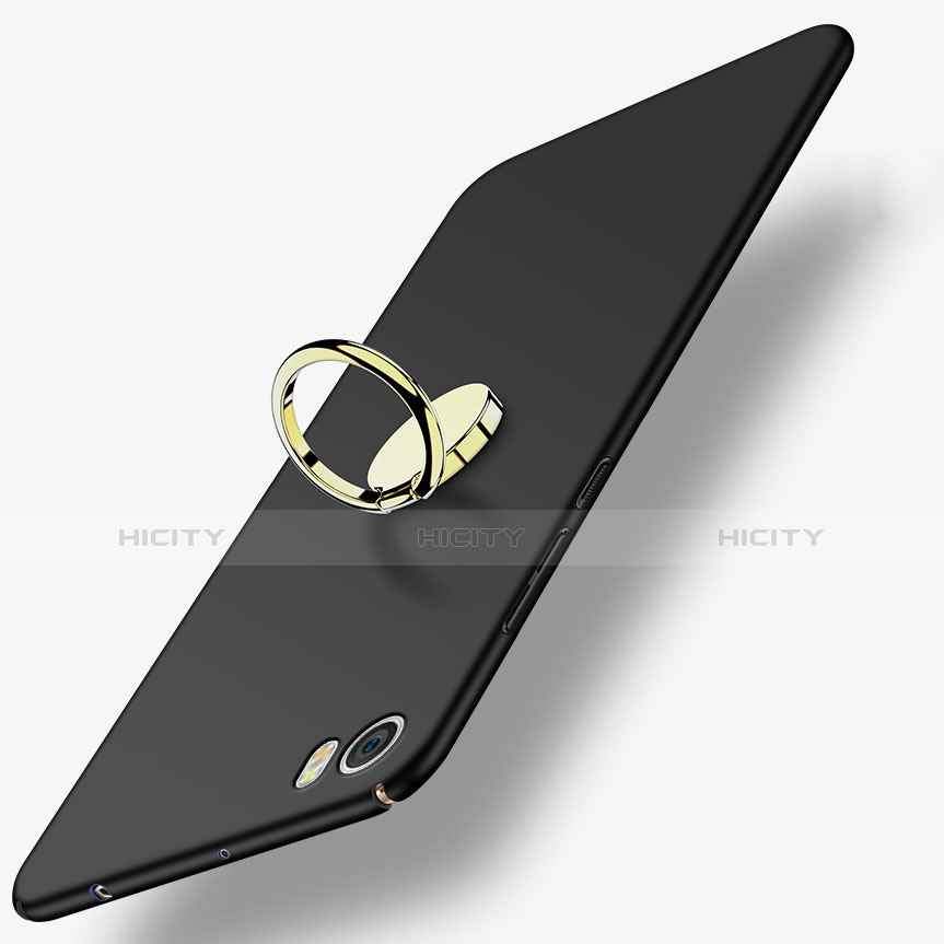 Coque Plastique Rigide Mat avec Support Bague Anneau A02 pour Xiaomi Mi Note Noir Plus