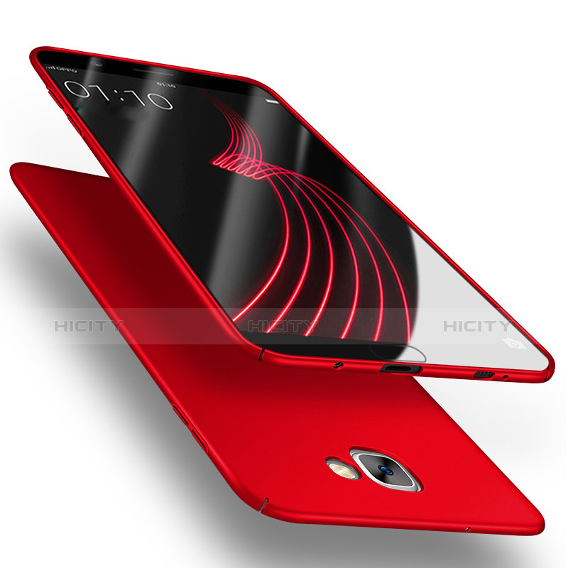 Coque Plastique Rigide Mat avec Support Bague Anneau Aimante pour Samsung Galaxy A9 (2016) A9000 Rouge Plus