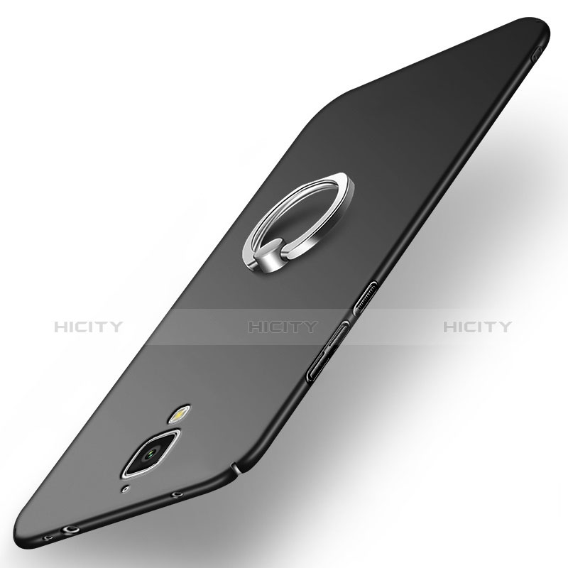 Coque Plastique Rigide Mat avec Support Bague Anneau pour Xiaomi Mi 4 LTE Noir Plus