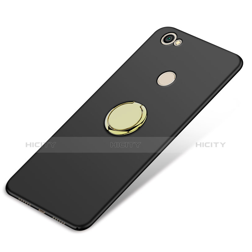Coque Plastique Rigide Mat avec Support Bague Anneau pour Xiaomi Redmi Note 5A Prime Noir Plus