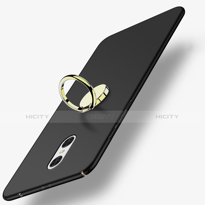 Coque Plastique Rigide Mat avec Support Bague Anneau pour Xiaomi Redmi Pro Noir Plus