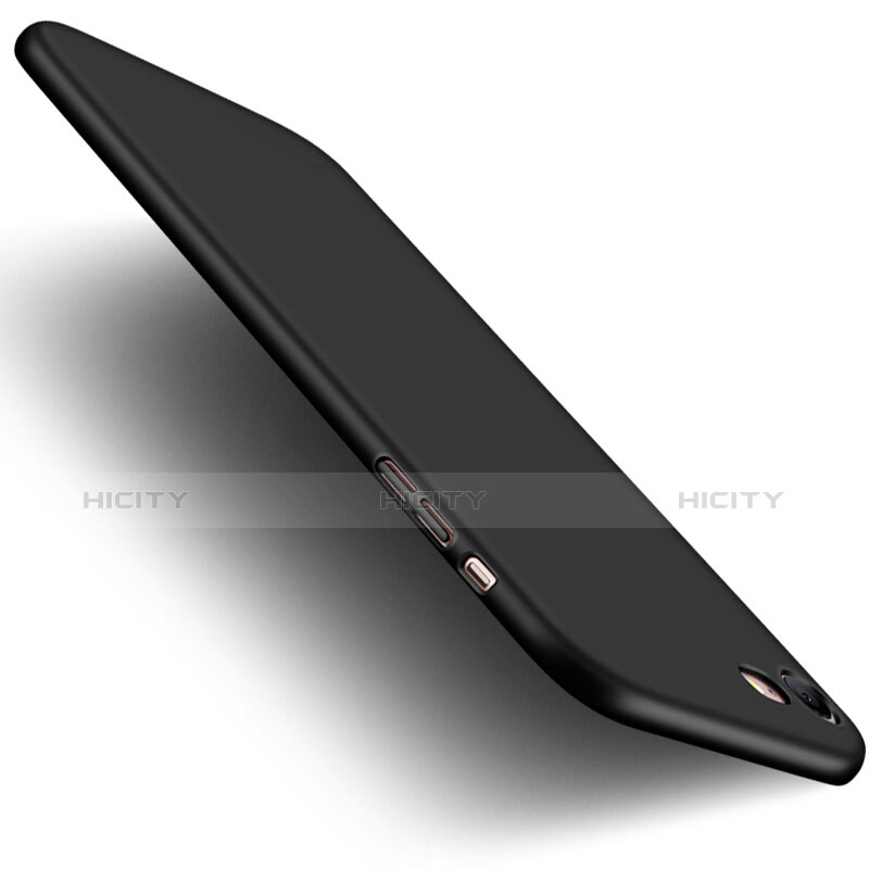 Coque Plastique Rigide Mat et Support Bague Anneau pour Apple iPhone 7 Noir Plus