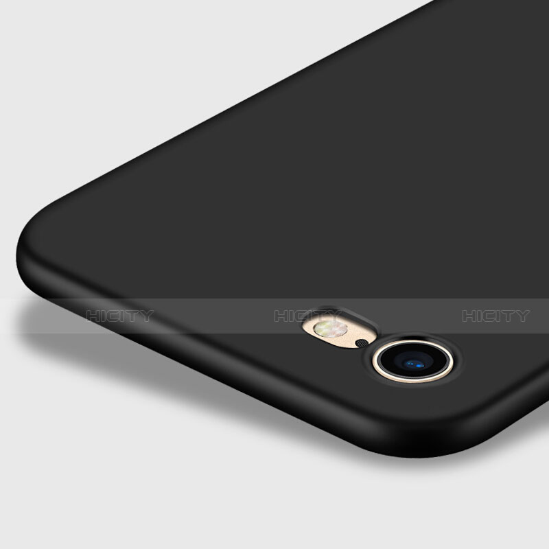 Coque Plastique Rigide Mat et Support Bague Anneau pour Apple iPhone SE (2020) Noir Plus