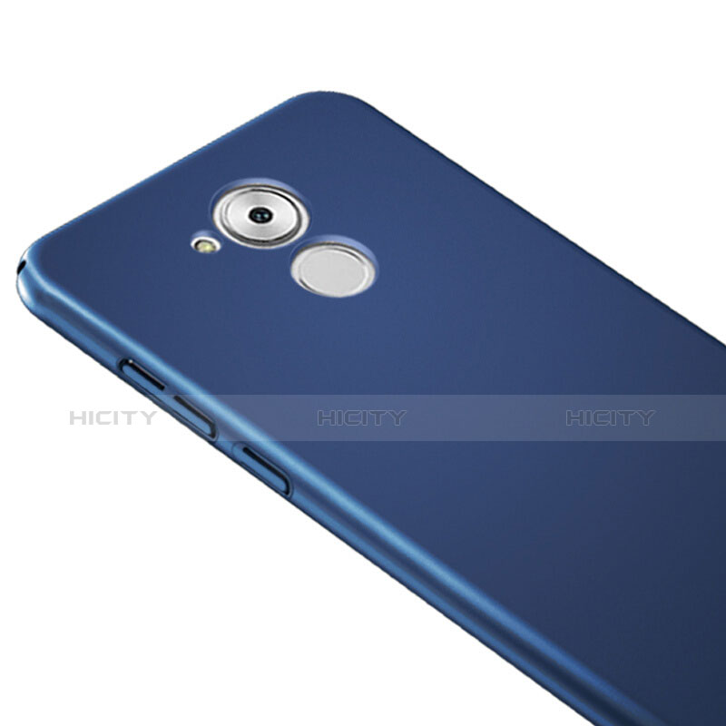 Coque Plastique Rigide Mat et Support Bague Anneau pour Huawei Enjoy 6S Bleu Plus