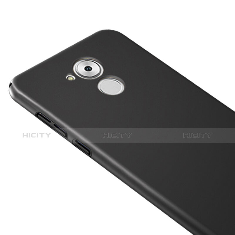 Coque Plastique Rigide Mat et Support Bague Anneau pour Huawei Enjoy 6S Noir Plus
