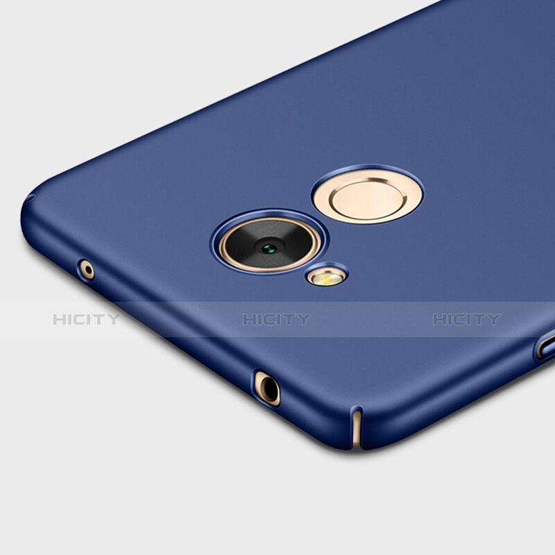 Coque Plastique Rigide Mat et Support Bague Anneau pour Huawei Honor 6A Bleu Plus