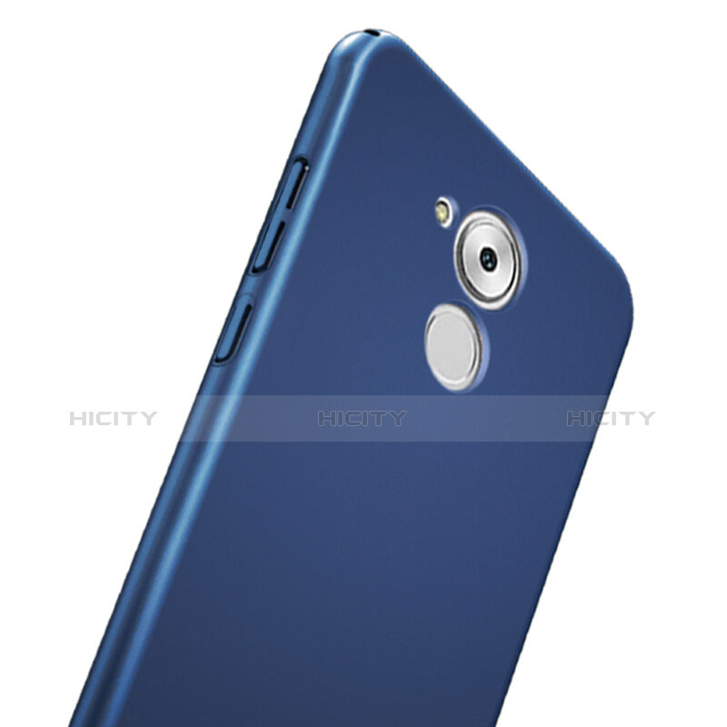 Coque Plastique Rigide Mat et Support Bague Anneau pour Huawei Nova Smart Bleu Plus