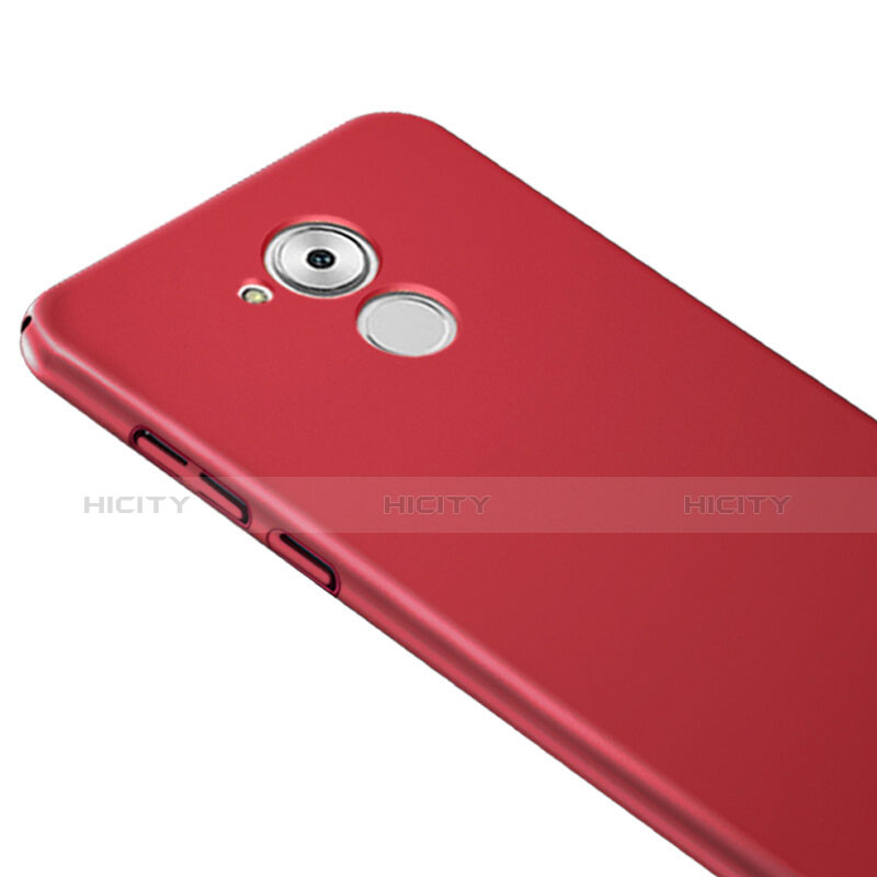 Coque Plastique Rigide Mat et Support Bague Anneau pour Huawei Nova Smart Rouge Plus