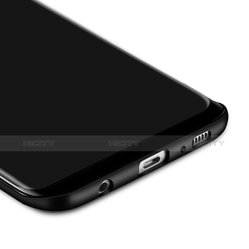 Coque Plastique Rigide Mat et Support Bague Anneau pour Samsung Galaxy S8 Plus Noir Plus