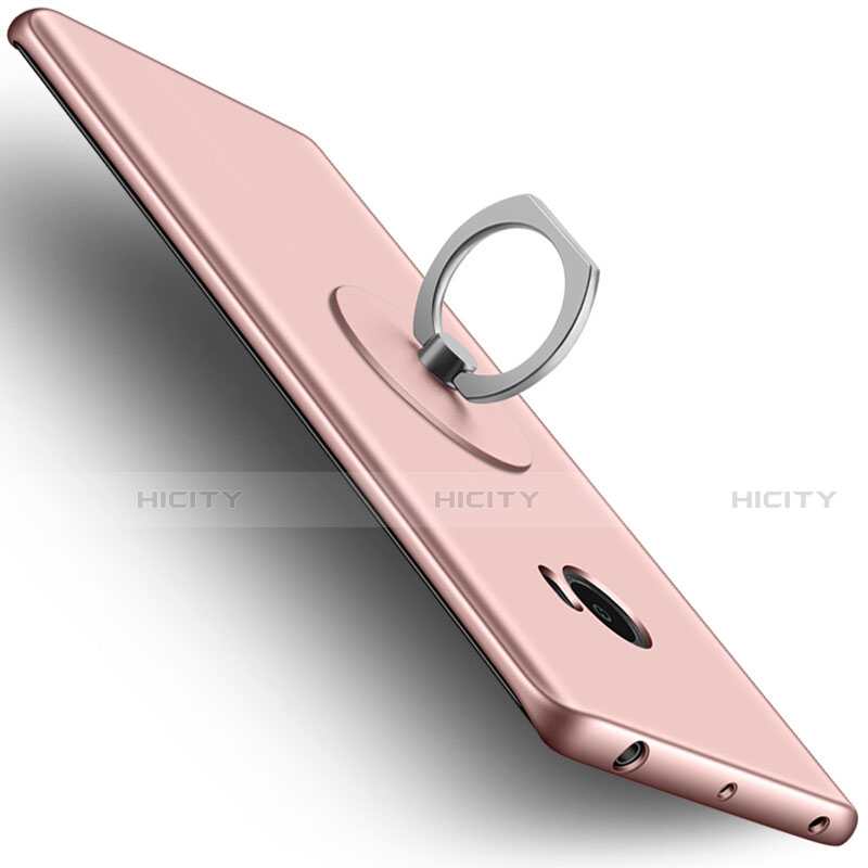 Coque Plastique Rigide Mat et Support Bague Anneau pour Xiaomi Mi Note 2 Special Edition Or Rose Plus