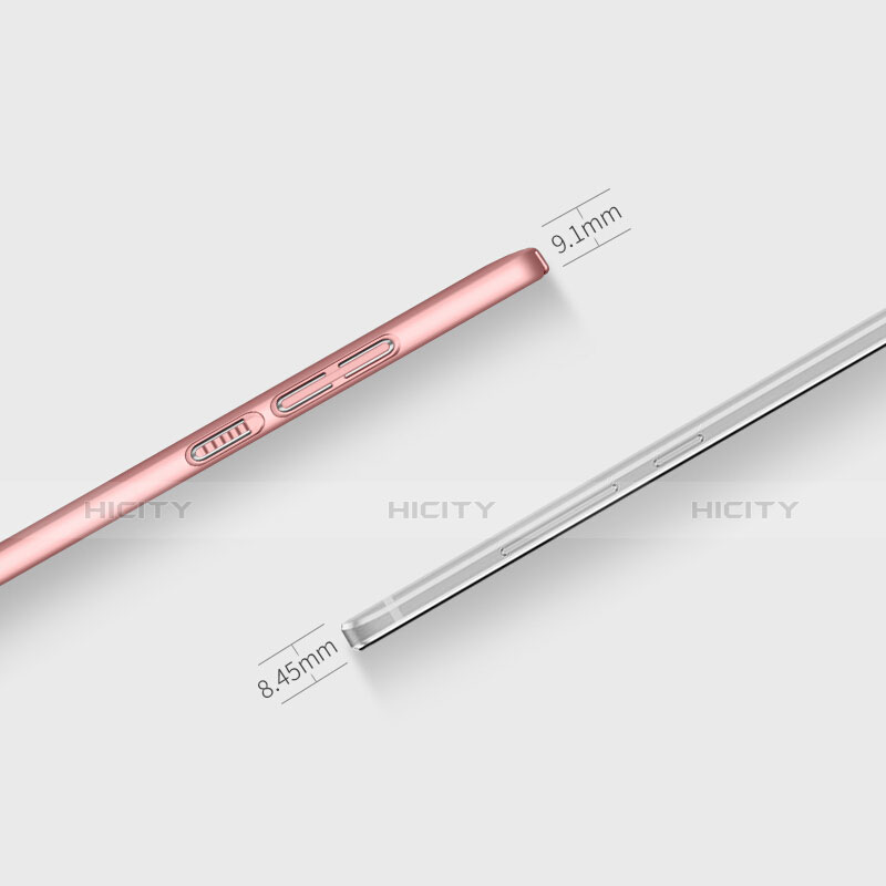 Coque Plastique Rigide Mat et Support Bague Anneau pour Xiaomi Redmi Note 4X Or Rose Plus