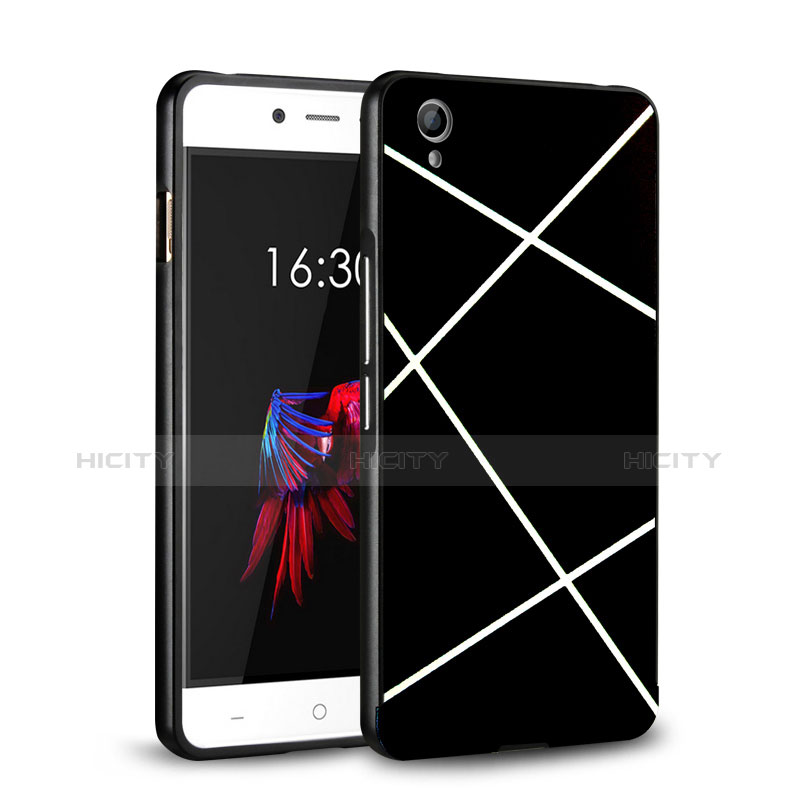 Coque Plastique Rigide Mat Line pour OnePlus X Noir Plus