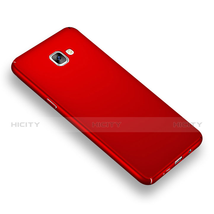 Coque Plastique Rigide Mat M01 pour Samsung Galaxy A9 Pro (2016) SM-A9100 Rouge Plus
