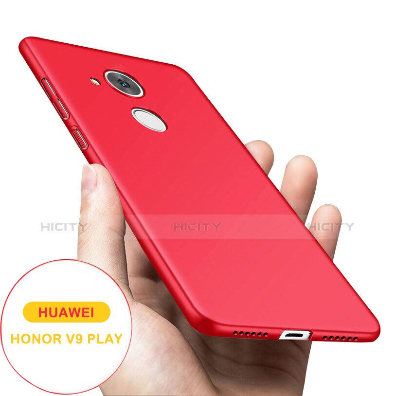 Coque Plastique Rigide Mat M02 pour Huawei Honor 6C Pro Rouge Plus