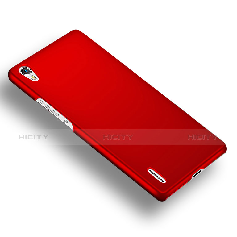 Coque Plastique Rigide Mat M02 pour Huawei P7 Dual SIM Rouge Plus