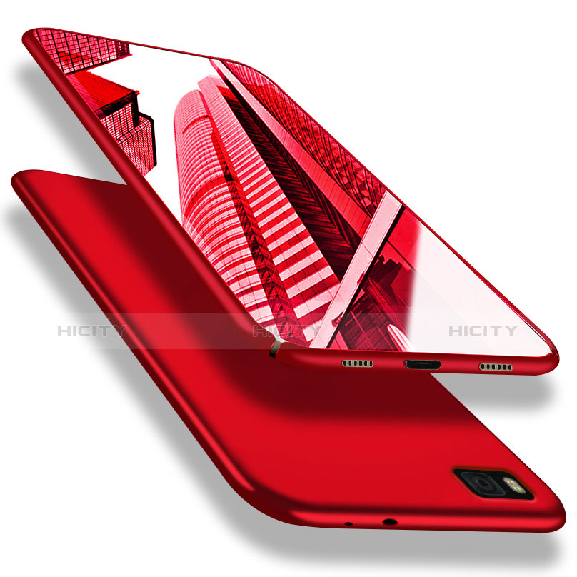 Coque Plastique Rigide Mat M02 pour Huawei P8 Rouge Plus