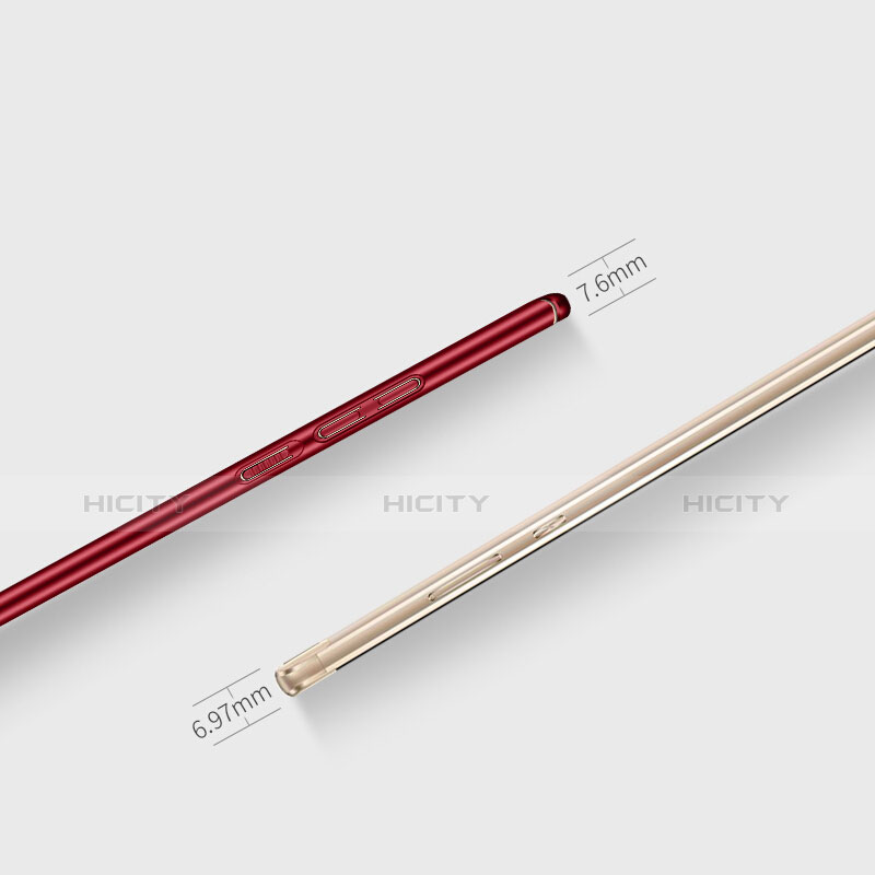 Coque Plastique Rigide Mat M03 pour Huawei Honor 8 Pro Rouge Plus