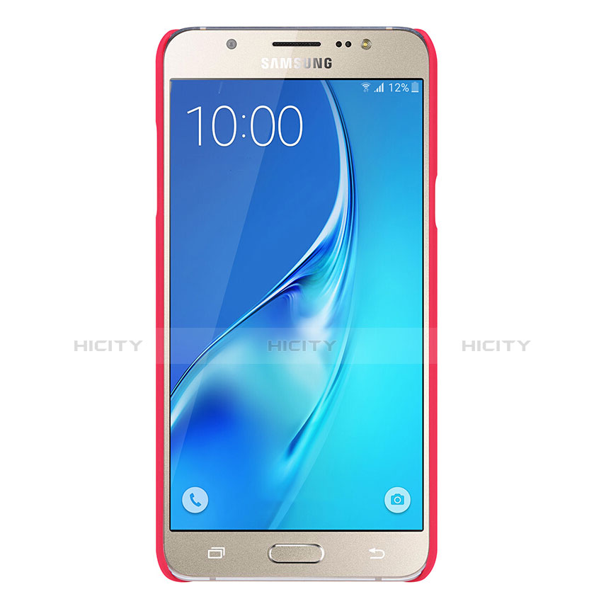 Coque Plastique Rigide Mat M03 pour Samsung Galaxy J7 (2016) J710F J710FN Rouge Plus