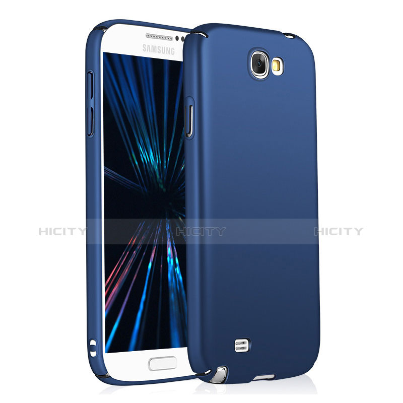 Coque Plastique Rigide Mat M03 pour Samsung Galaxy Note 2 N7100 N7105 Bleu Plus