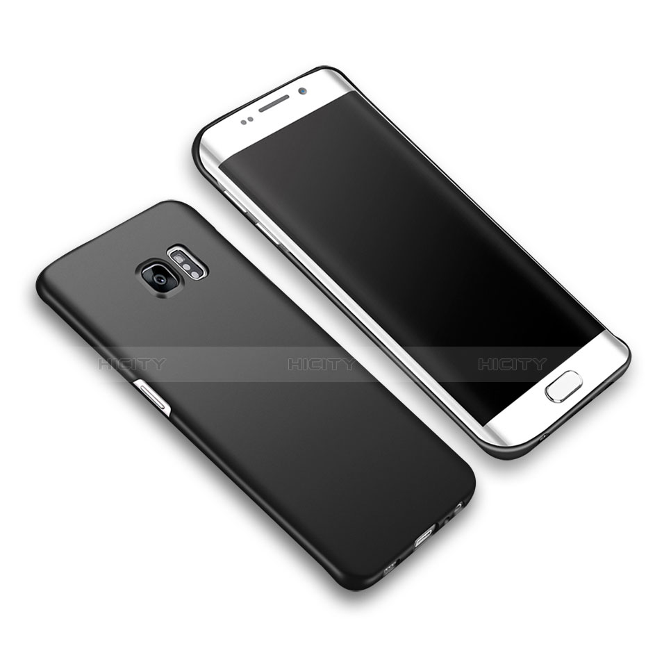 Coque Plastique Rigide Mat M03 pour Samsung Galaxy S6 Edge+ Plus SM-G928F Noir Plus