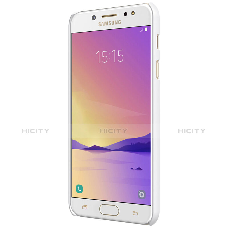 Coque Plastique Rigide Mat M04 pour Samsung Galaxy J7 Plus Blanc Plus