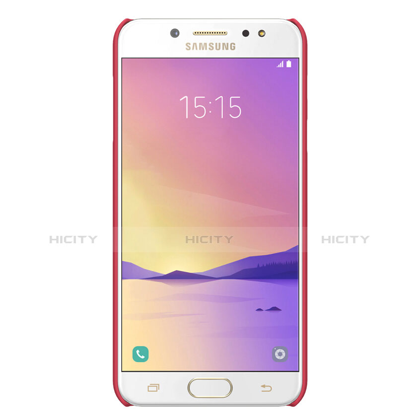 Coque Plastique Rigide Mat M04 pour Samsung Galaxy J7 Plus Rouge Plus