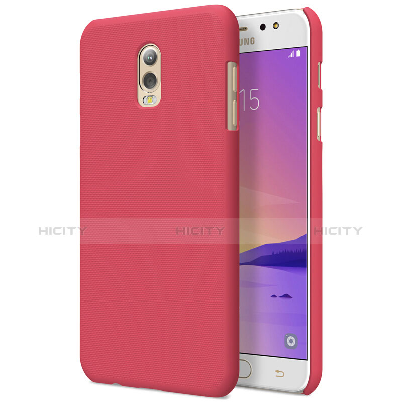 Coque Plastique Rigide Mat M04 pour Samsung Galaxy J7 Plus Rouge Plus