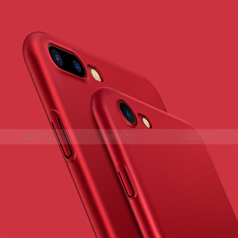 Coque Plastique Rigide Mat M07 pour Apple iPhone 7 Rouge Plus