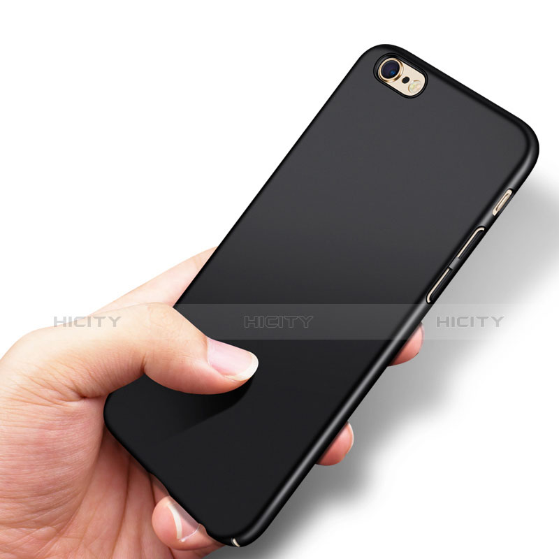 Coque Plastique Rigide Mat P04 pour Apple iPhone 6 Plus Noir Plus