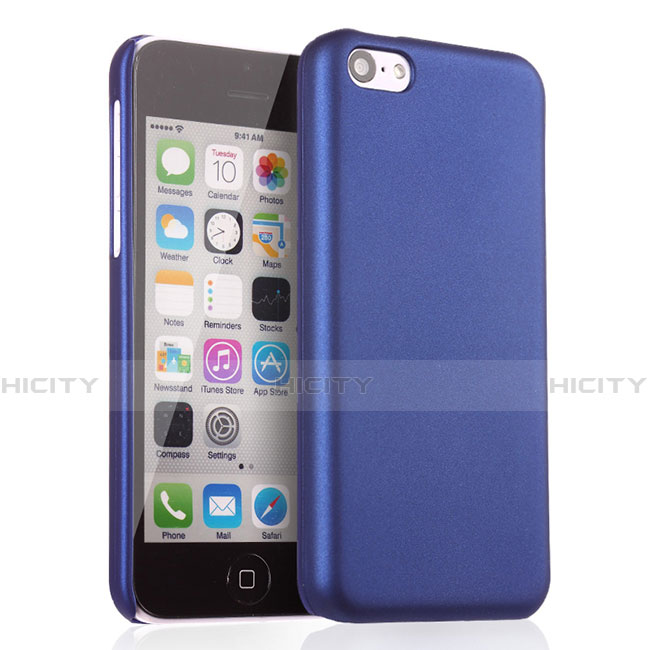 Coque Plastique Rigide Mat pour Apple iPhone 5C Bleu Plus