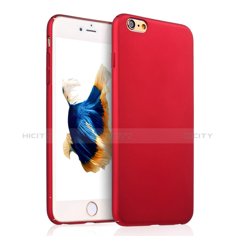 Coque Plastique Rigide Mat pour Apple iPhone 6 Rouge Plus