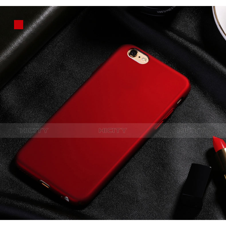 Coque Plastique Rigide Mat pour Apple iPhone 6S Plus Rouge Plus