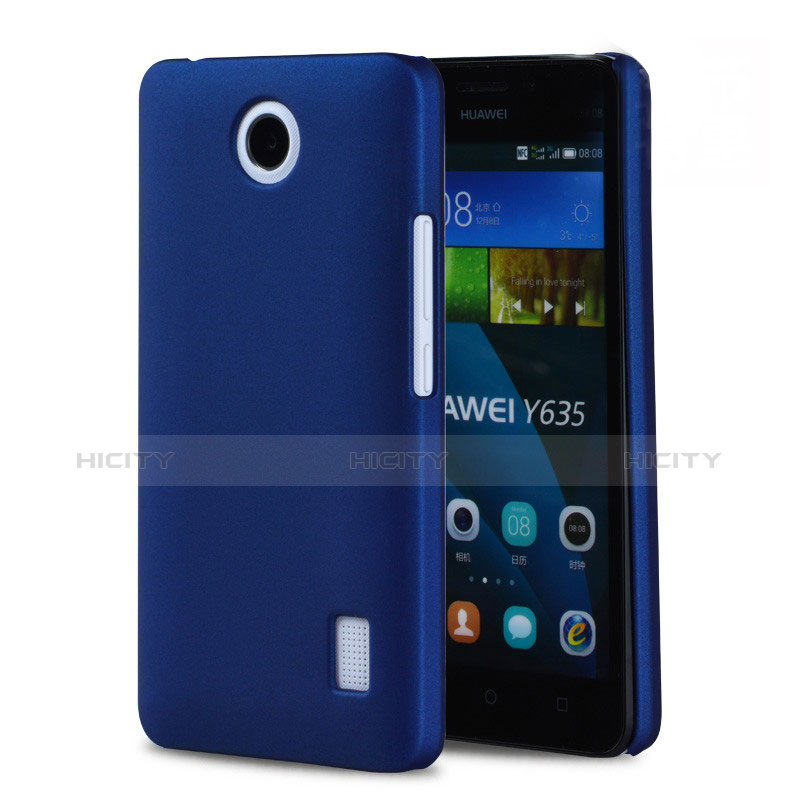 Coque Plastique Rigide Mat pour Huawei Ascend Y635 Bleu Plus