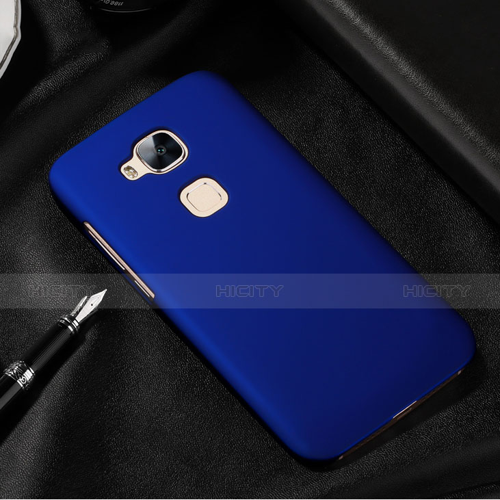 Coque Plastique Rigide Mat pour Huawei G8 Bleu Plus