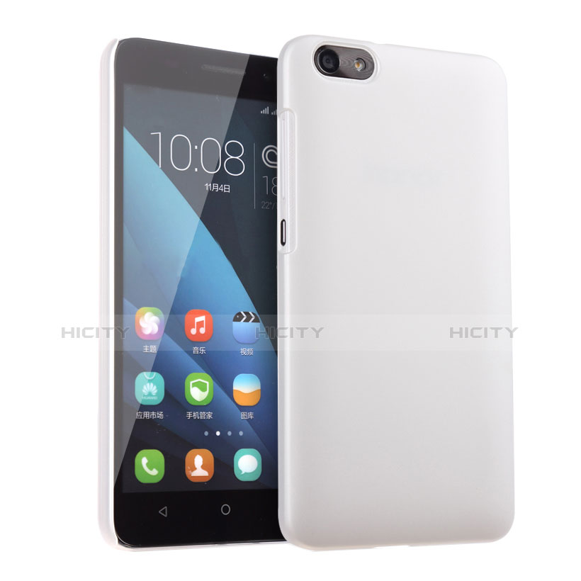 Coque Plastique Rigide Mat pour Huawei Honor 4X Blanc Plus