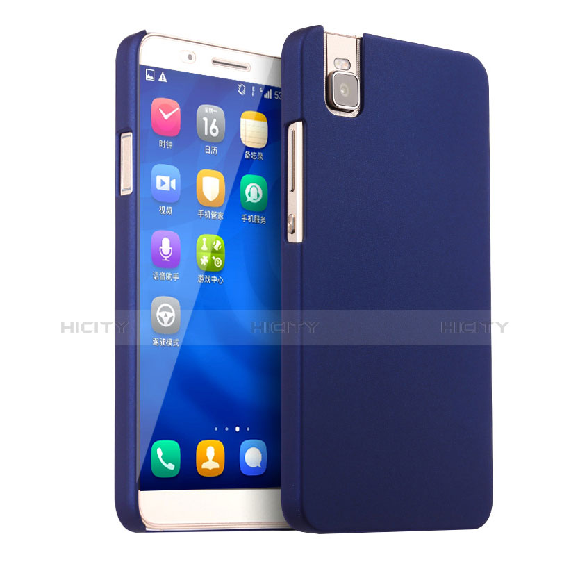 Coque Plastique Rigide Mat pour Huawei Honor 7i shot X Bleu Plus