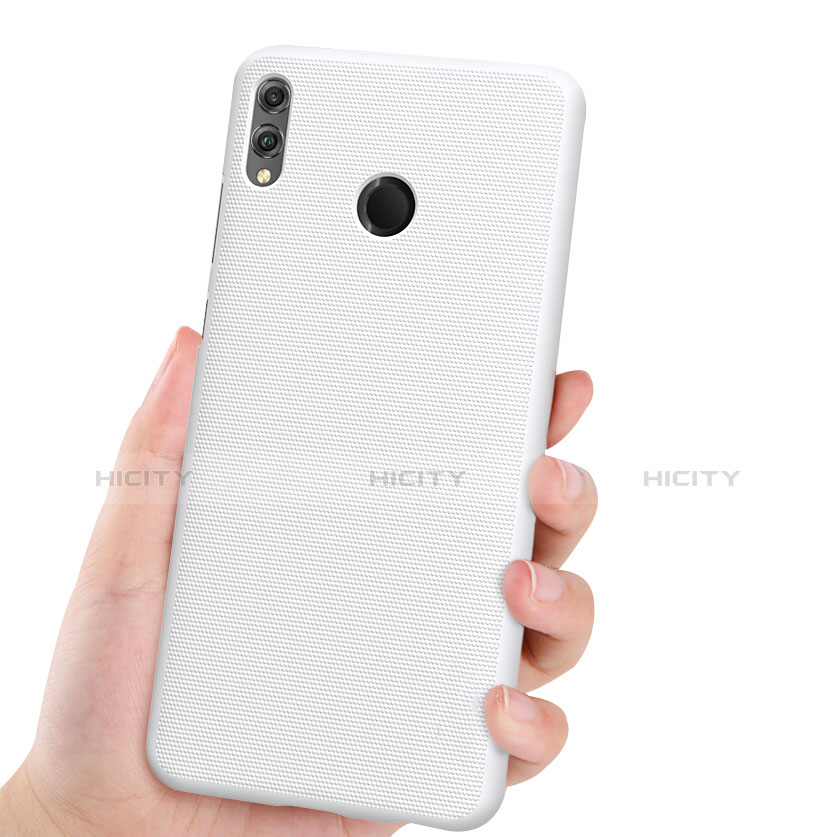 Coque Plastique Rigide Mat pour Huawei Honor 8X Blanc Plus